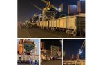 بارگیری مواد فله از کشتی به واگن و ارسال به ذوب‌آهن اصفهان