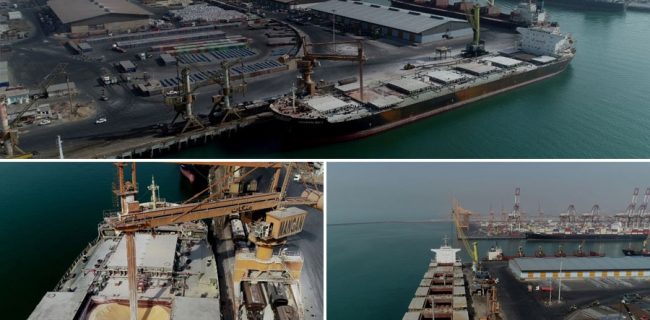 رکورد پذیرش کشتی‌های صادراتی در بندر شهید رجایی شکسته شد