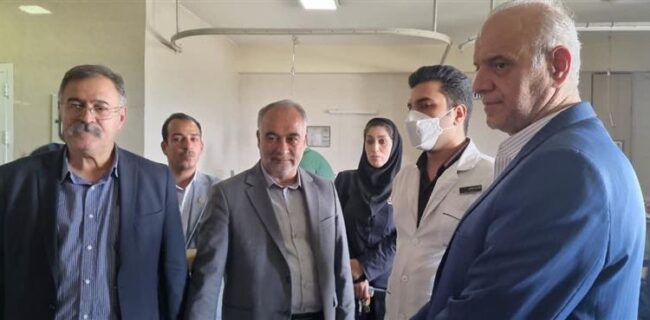 بازدید از بیمارستان شهید مطهری ذوب‌آهن و عیادت از بیماران در آستانه عید غدیر