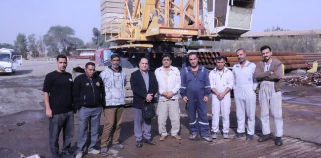 برگزاری دوره تخصصی جرثقیل ۱۵۰۰ تن و تاور کرین در يارد خرمشهر