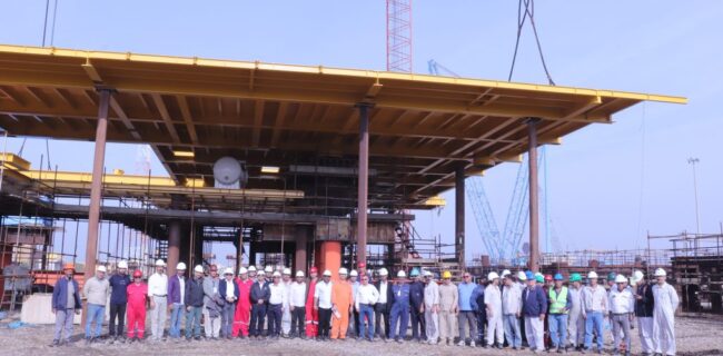 پایان موفقیت‌آمیز عملیات نصب عرشه و متعلقات پروژه «بلال» در یارد خرمشهر
